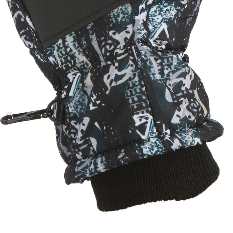 Dětské lyžařské rukavice se vzorem