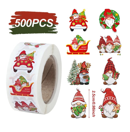 Vánoční samolepky 500 ks