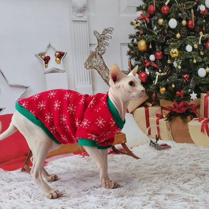 Vánoční oblečení pro sphynx
