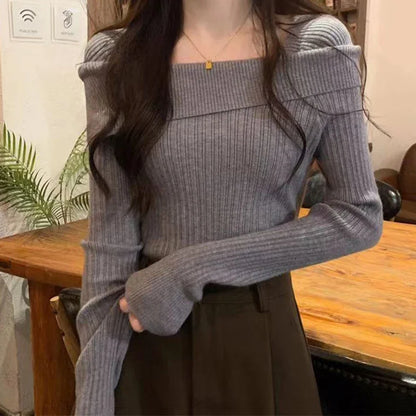 Dámský svetr off shoulder