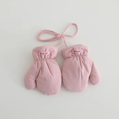 Dětské palčáky s provázkem