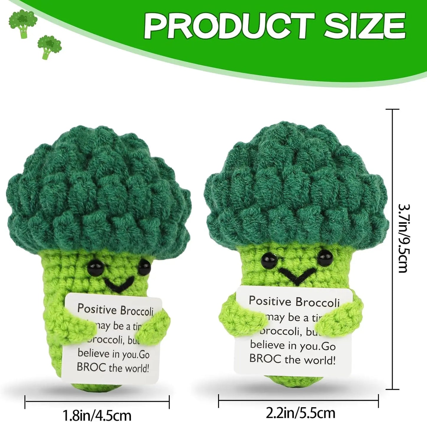 Háčkovaná hračka s pozitivní zprávou