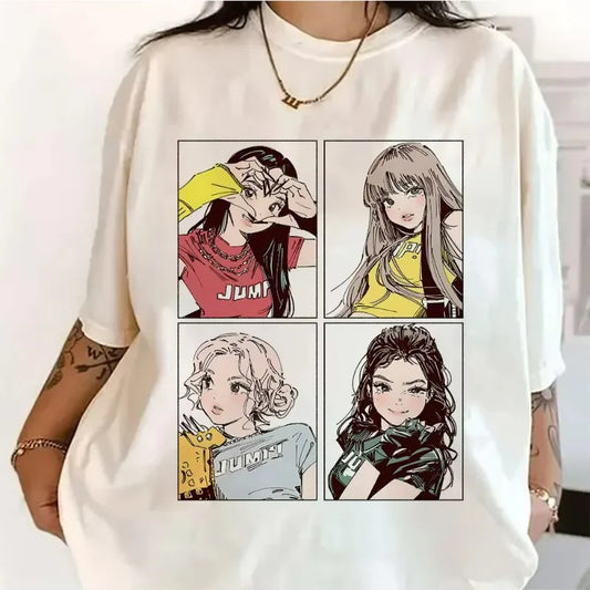 Dámské triko K-pop s potiskem