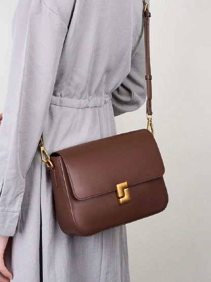Dámská kožená crossbody kabelka