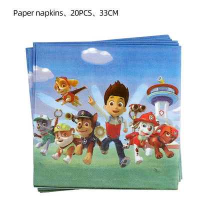Doplňky na oslavu Tlapková patrola