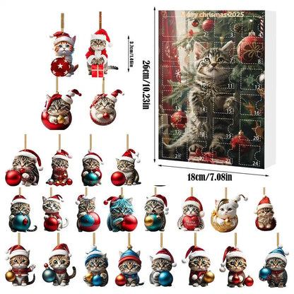 Adventní kalendář Kočičí ozdoby