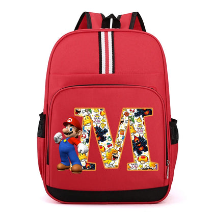Školní batoh Super Mario s písmenem