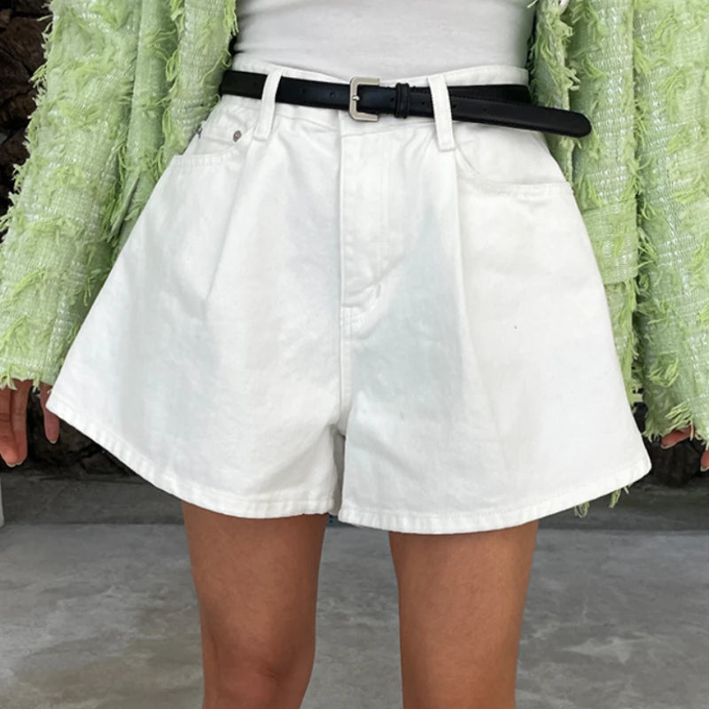 Dámské volné high waisted šortky