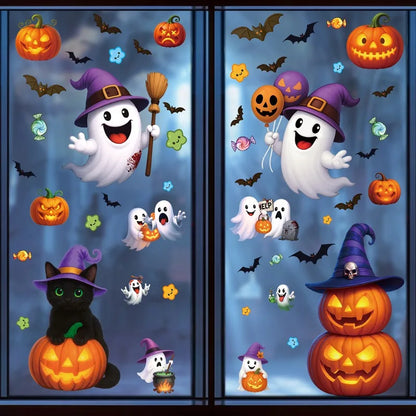 Dekorace na sklo Halloween