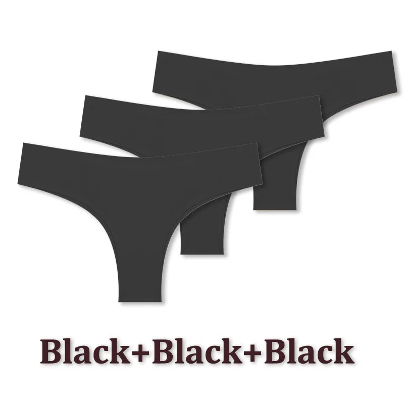 Dámské bezešvé brazilky 3 ks