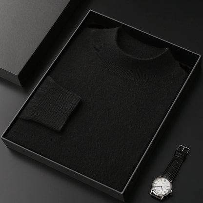 Pánský kašmírový jednobarevný svetr