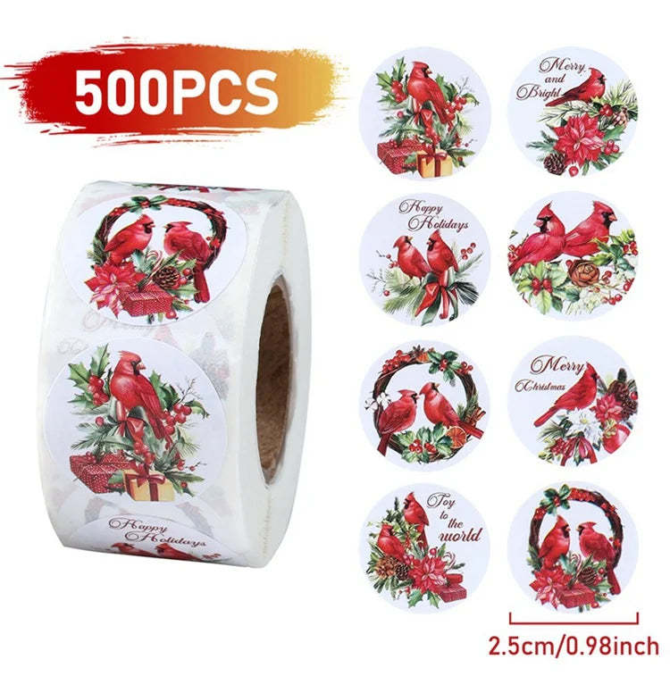 Vánoční samolepky 500 ks