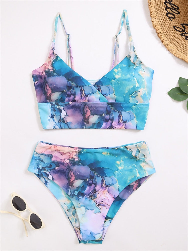 Dámské high waisted bikiny