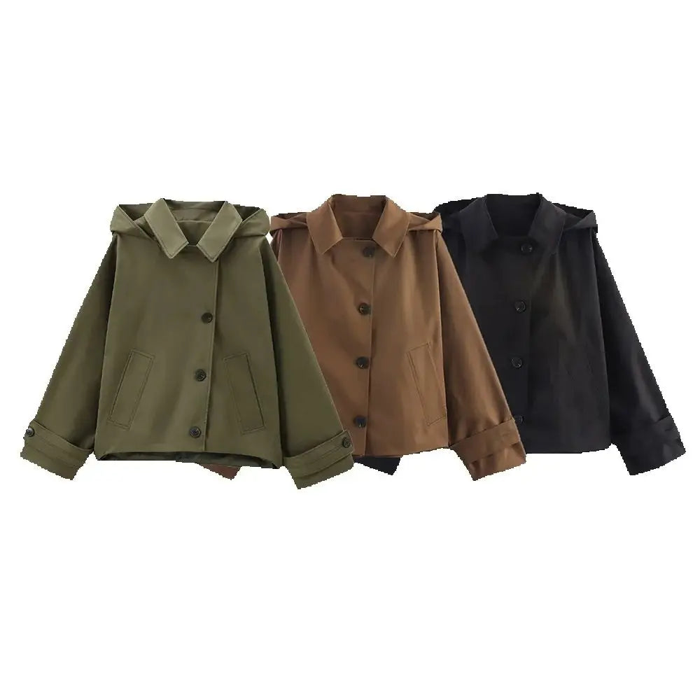 Dámský krátký trenchcoat