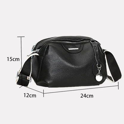 Dámská kožená crossbody kabelka