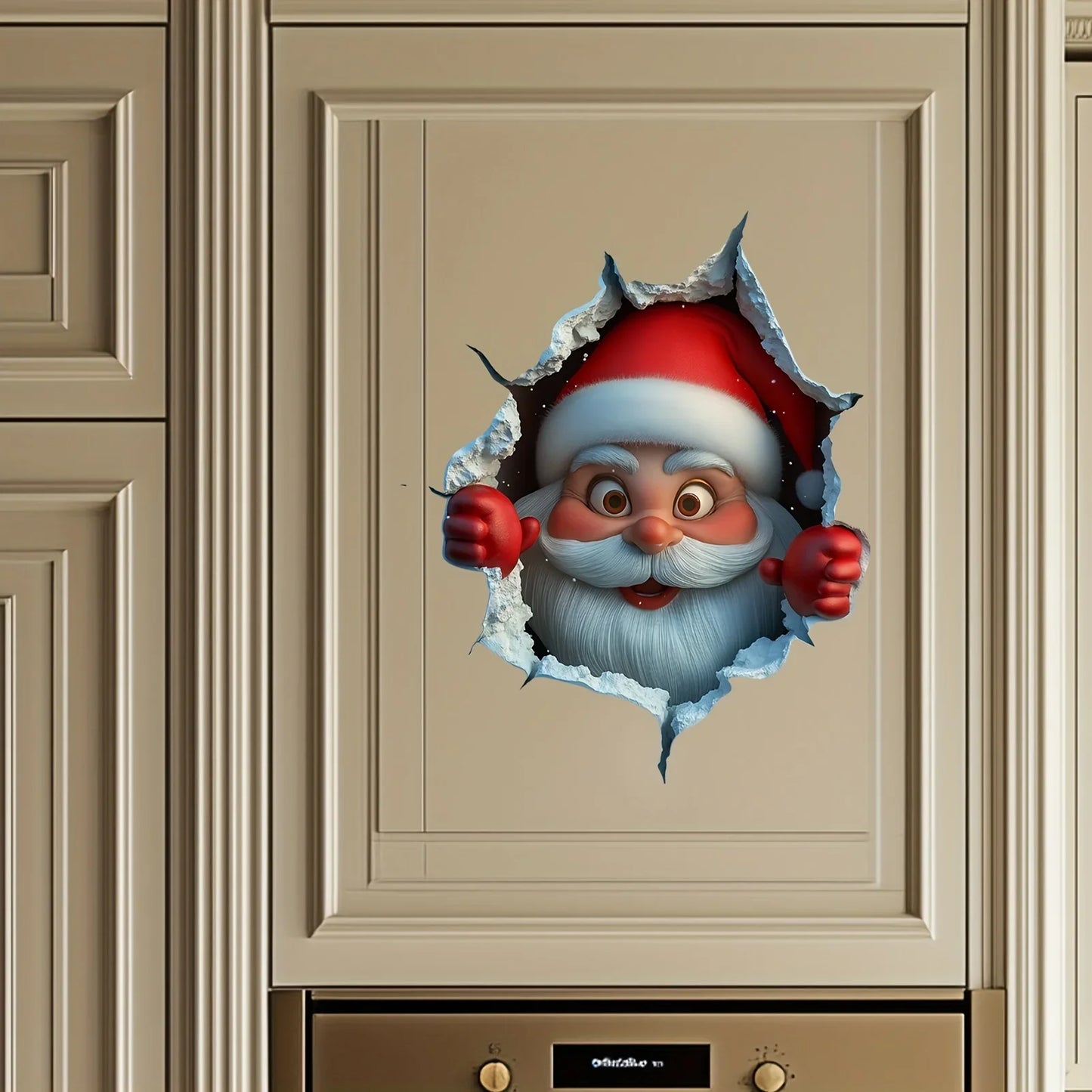 Samolepka 3D Santa