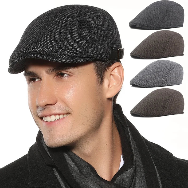 Pánský beret se vzorem
