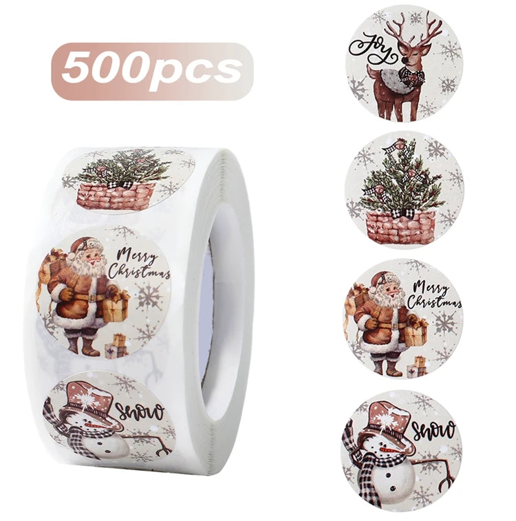Vánoční samolepky 500 ks