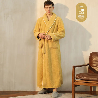 Unisex fleece župan
