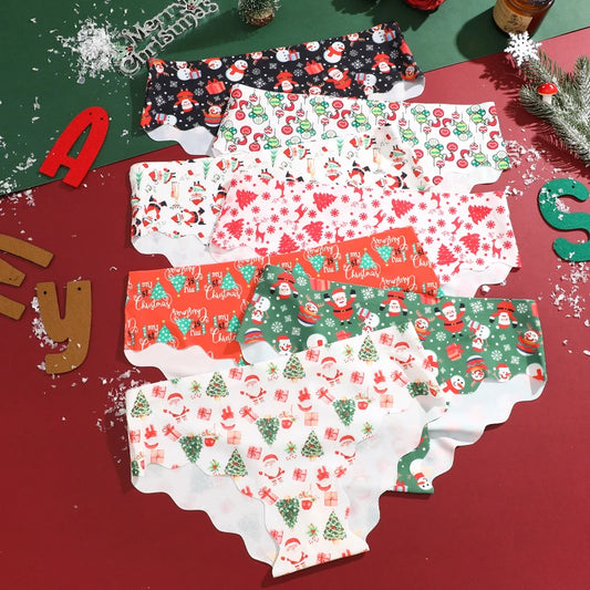 Vánoční bezešvé kalhotky