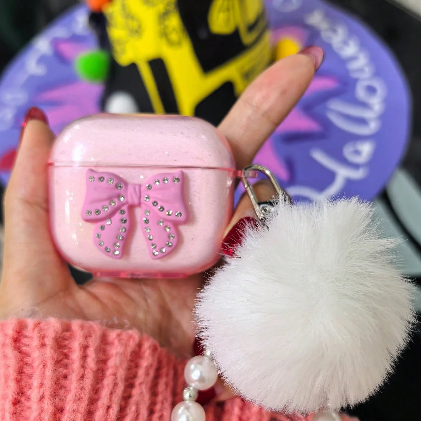 Obal na Airpods s mašlí