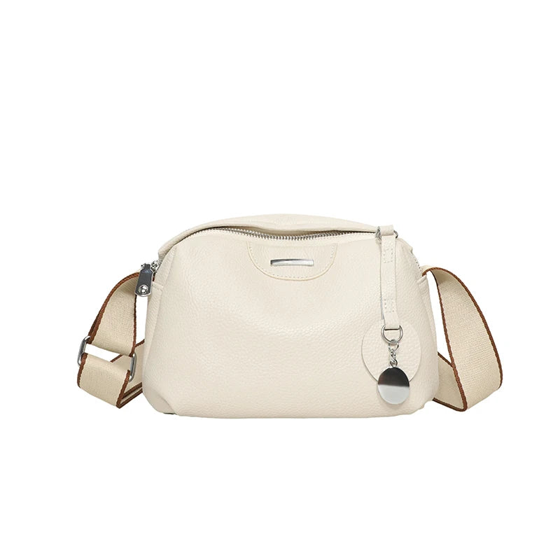 Dámská kožená crossbody kabelka
