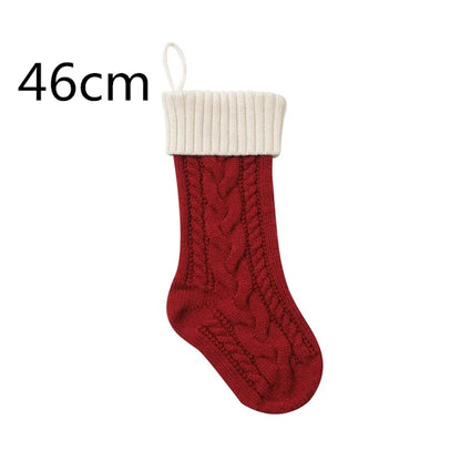Vánoční pletená punčocha