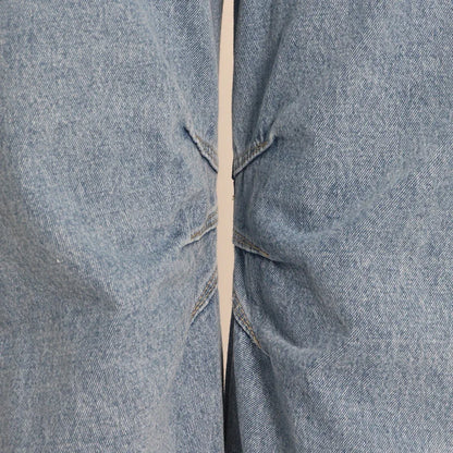 Dámské denim baggy kalhoty