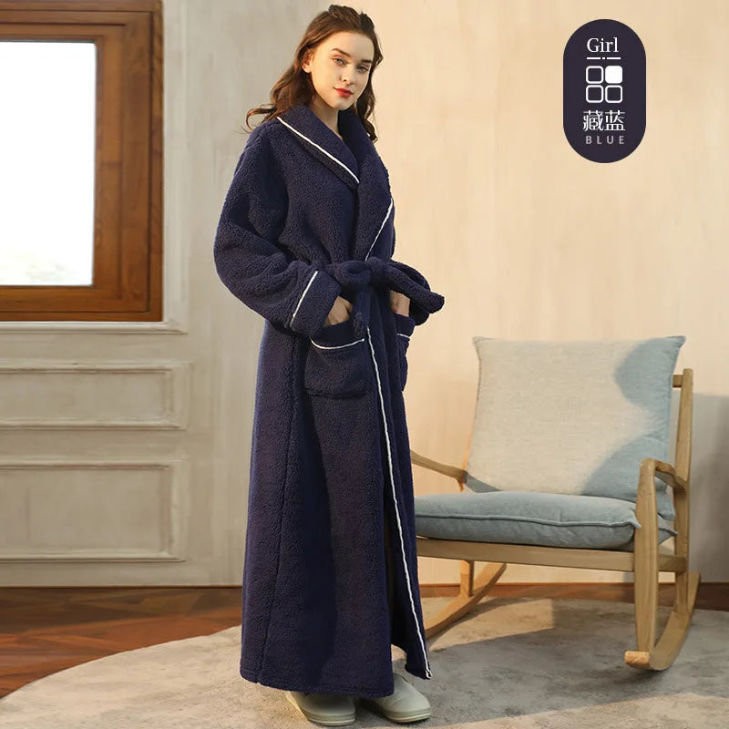Unisex fleece župan