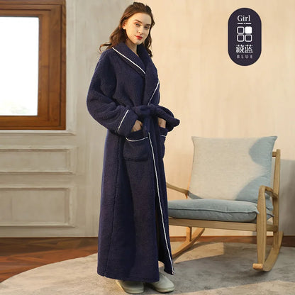 Unisex fleece župan