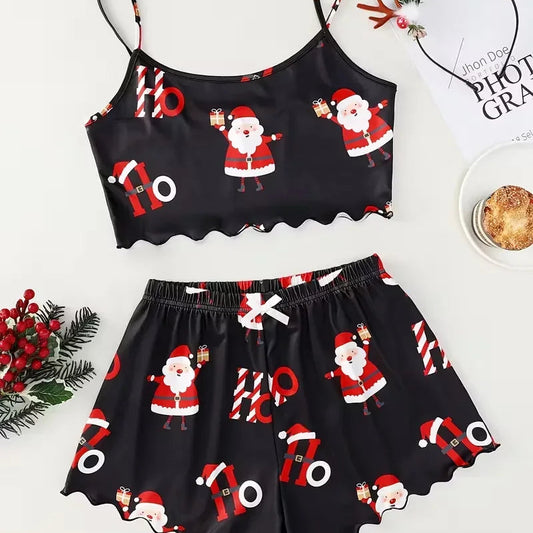 Dámské vánoční krátké pyžamo