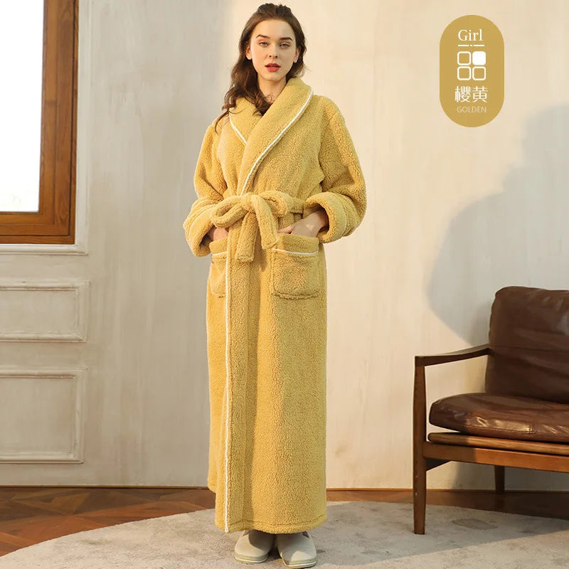 Unisex fleece župan