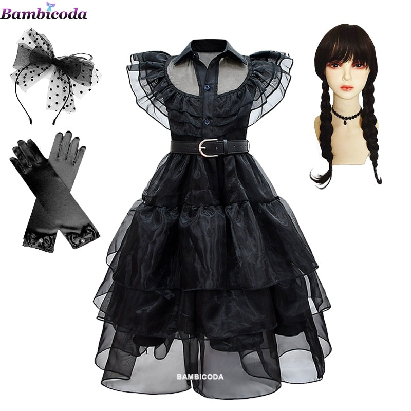 Dívčí kostým Wednesday