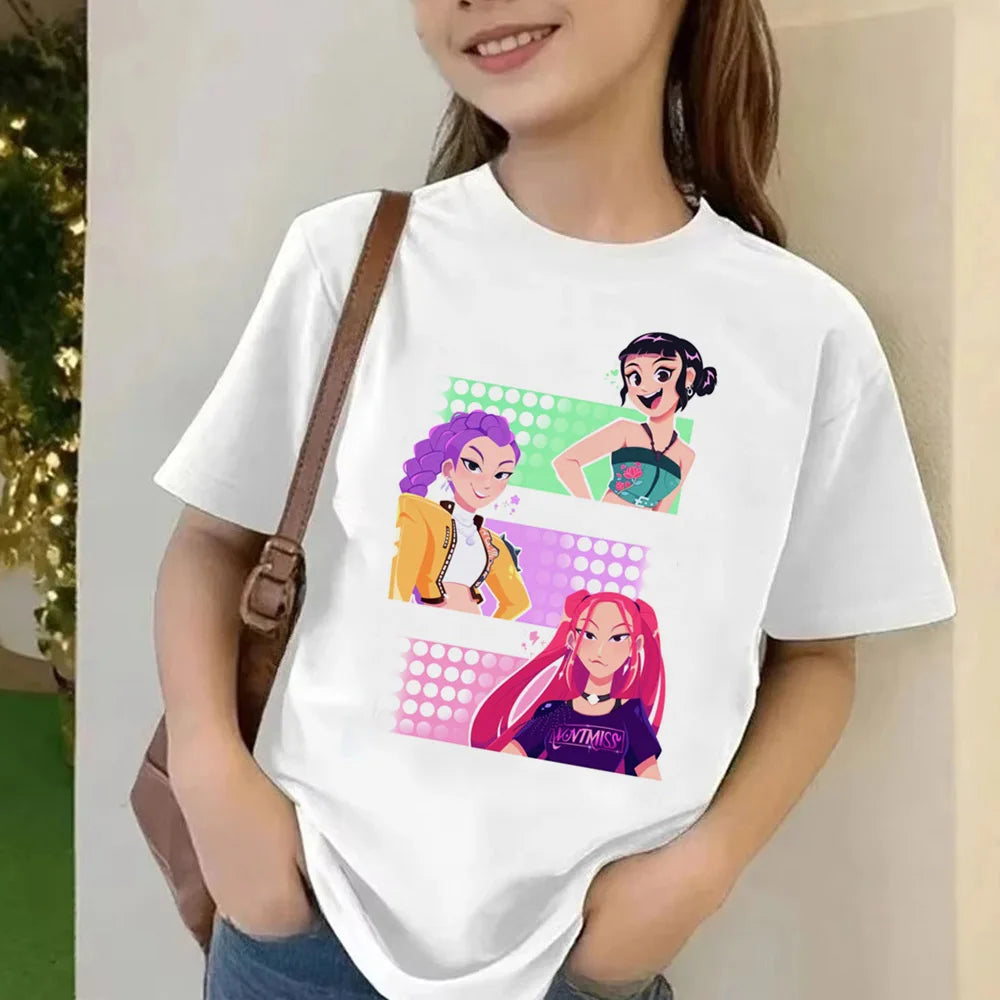 Dívčí oversized triko Demon Hunters