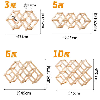 Dřevěný stojan na víno