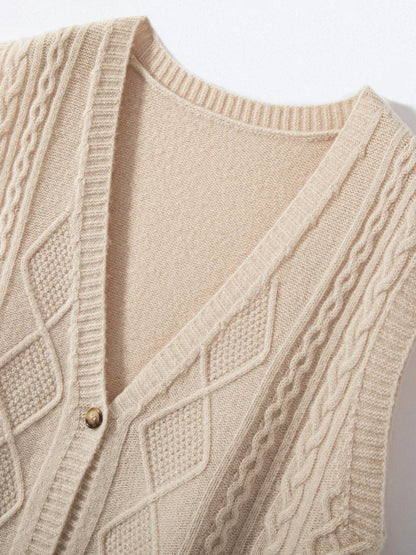 Dámská vesta 100 % merino vlna