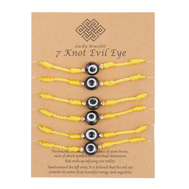 Náramek evil eye 6 ks