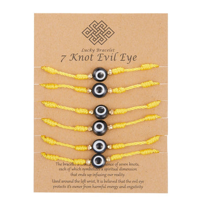 Náramek evil eye 6 ks