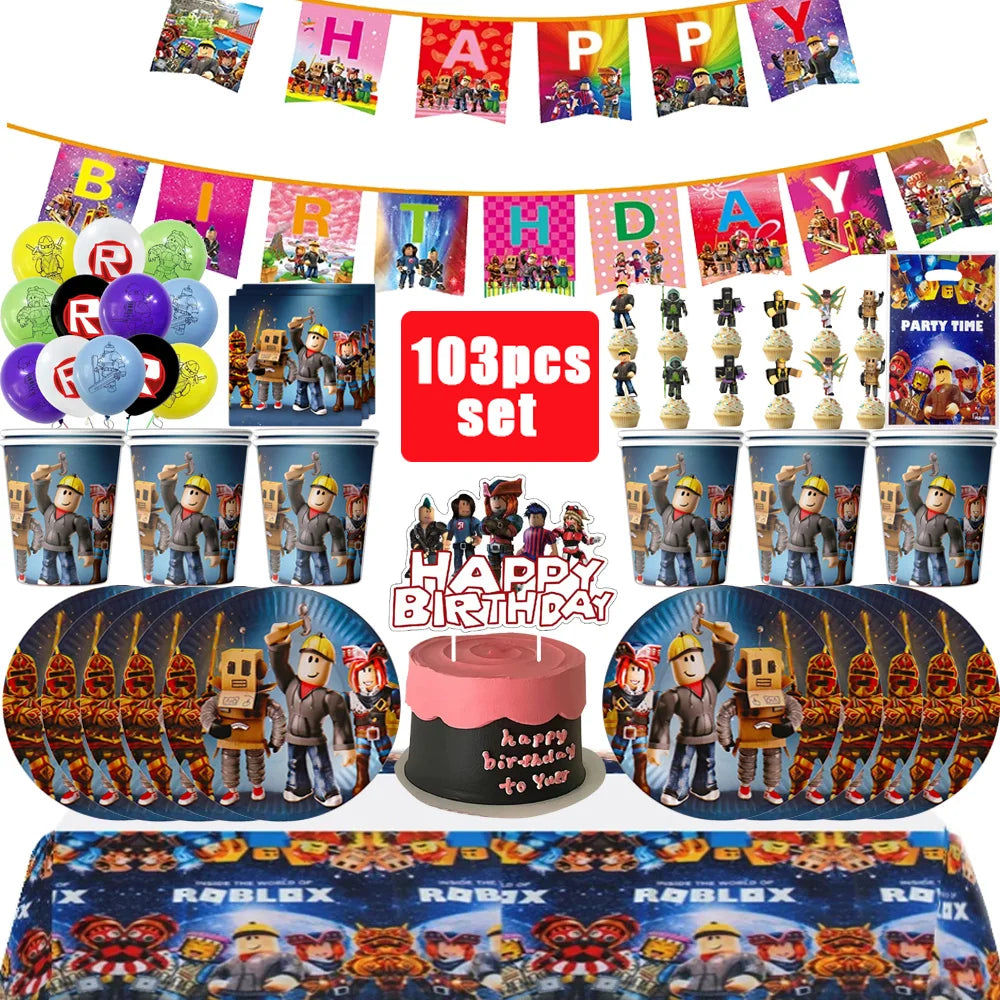 Dekorace na oslavu Roblox