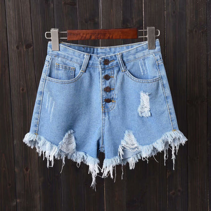 Dámské stylové denim kraťasy