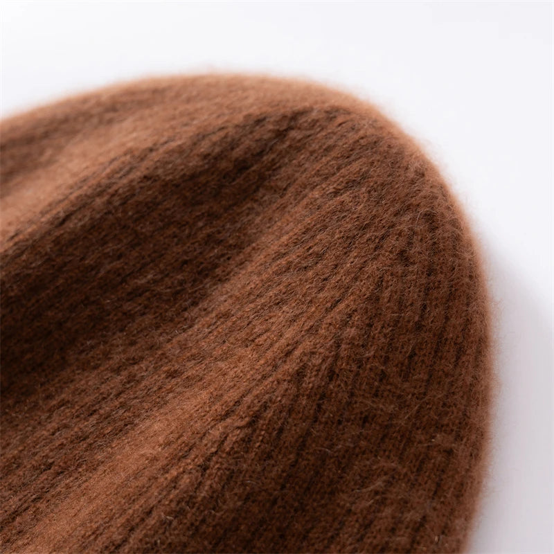 Dámská beanie 100 % kašmír