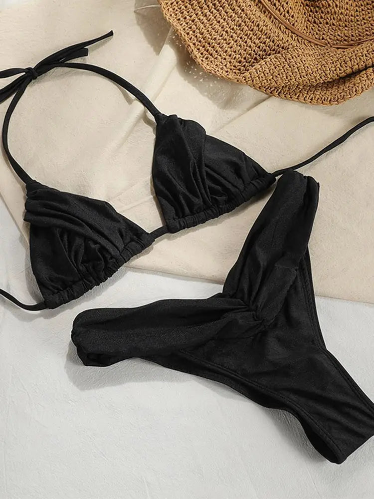 Jednobarevné bikiny