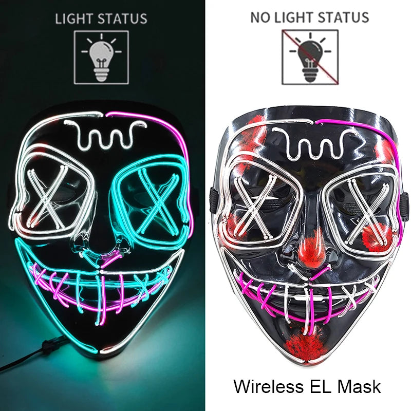 Neonová Led maska