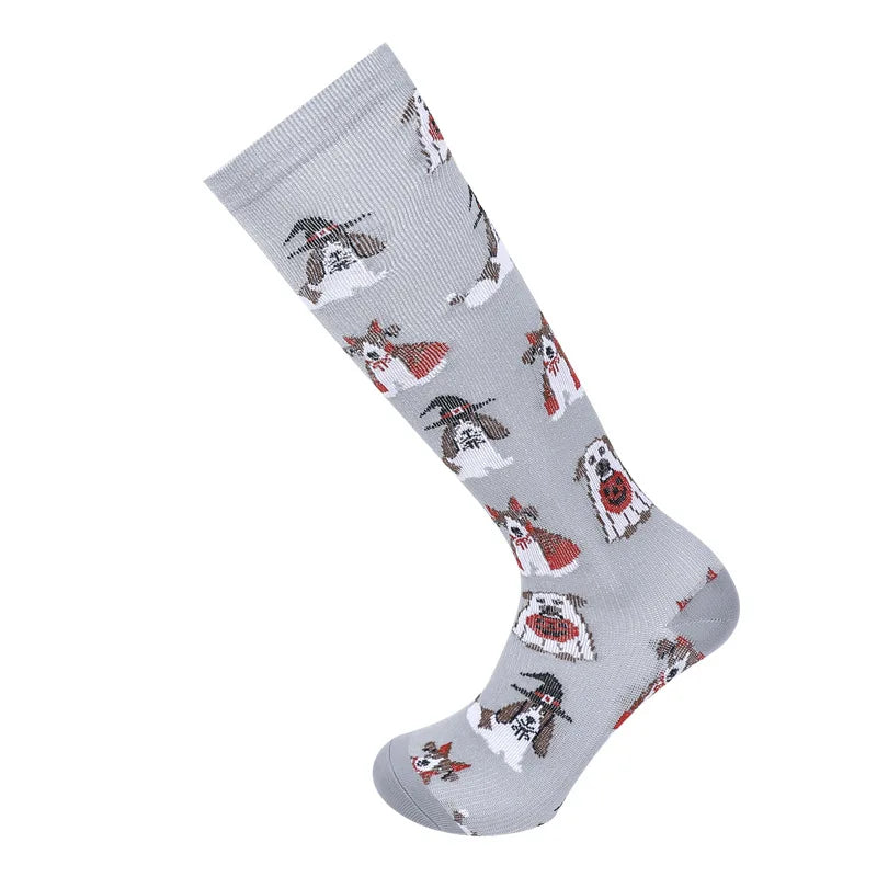 Kompresní vánoční ponožky