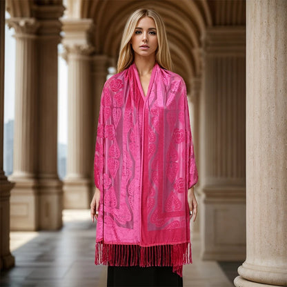 Dámská šál se vzorem