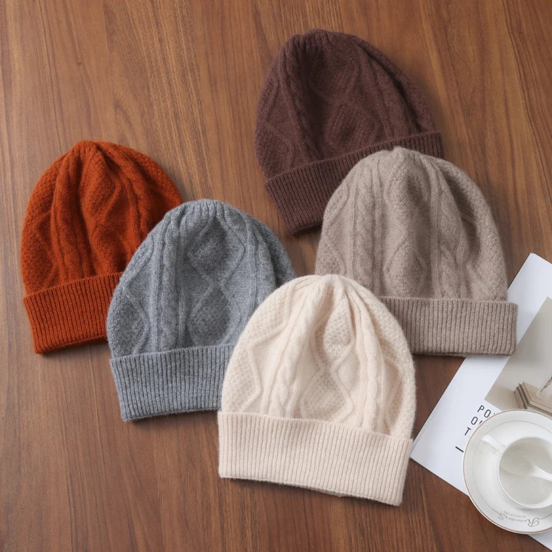 Dámská čepice z merino vlny