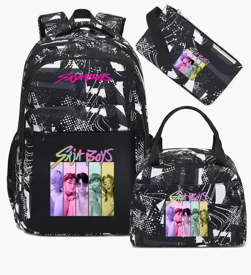 Školní set batohu Kpop Saja boys