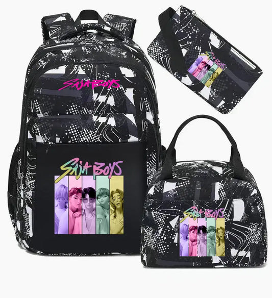 Školní set batohu Kpop Saja boys