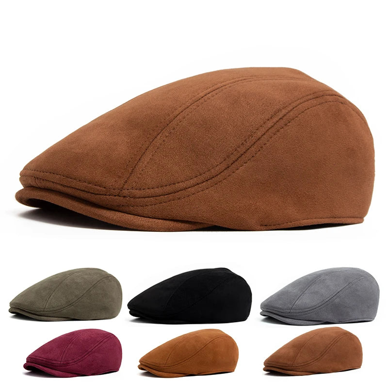 Pánský koženkový beret