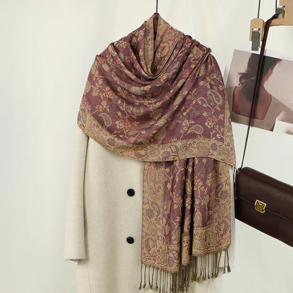 Dámská šál se vzorem